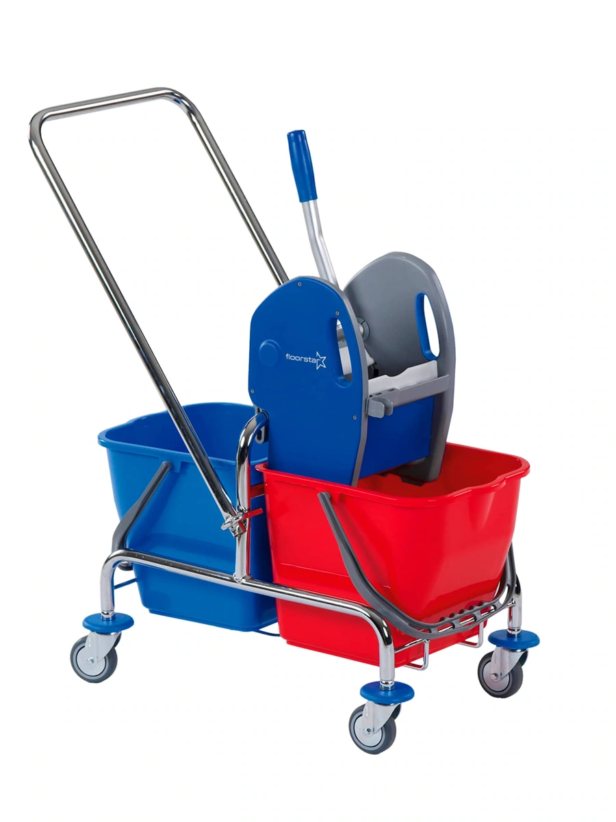 Floorstar Doppelfahrwagen – 17 l · verchromt