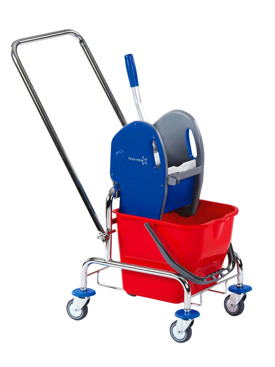 Floorstar Einfachfahrwagen – 17 l · verchromt