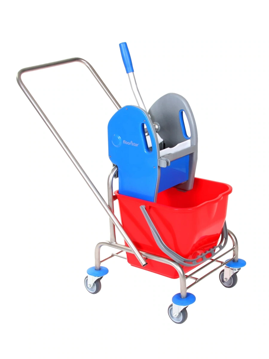 Floorstar Einfachfahrwagen – 17 l · Edelstahl