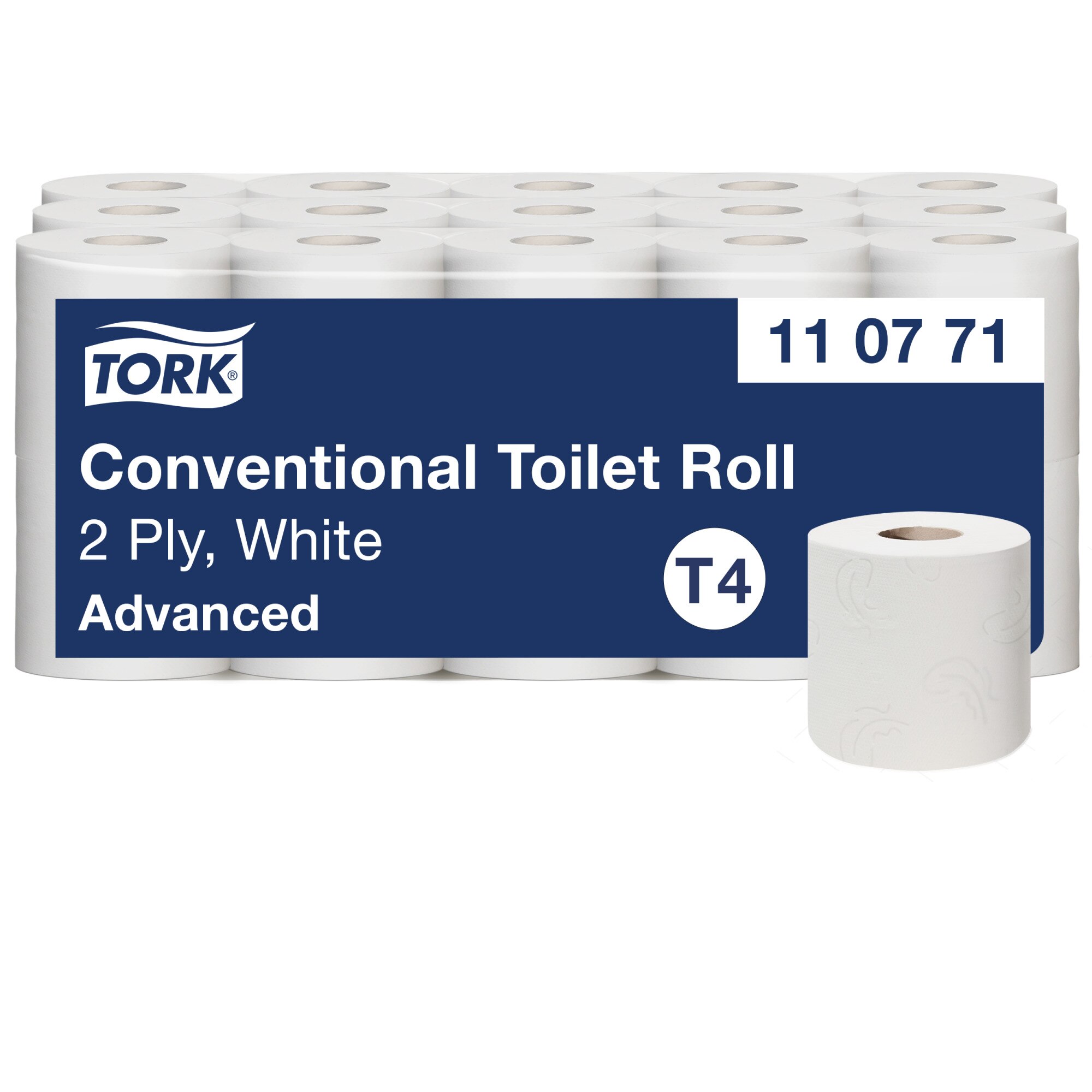 Tork Universal Toilettenpapier Kleinrollen T4, 2-lagig, weiss