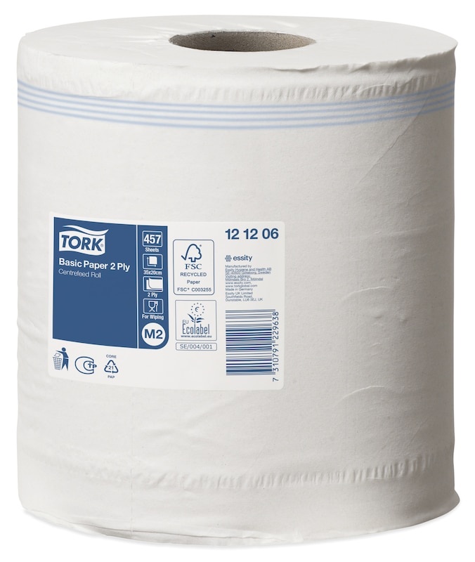 Tork Standard-Papierwischtücher mit Innenabrollung Weiß M2