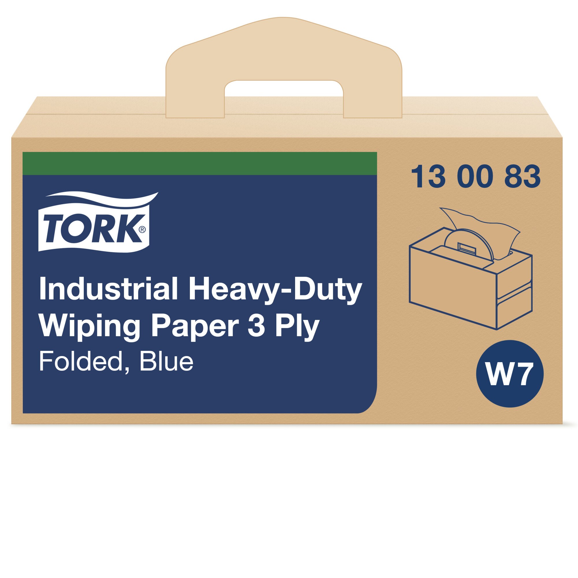 Tork Premium extra starke Industrie-Papierwischtücher W7 Handy Box