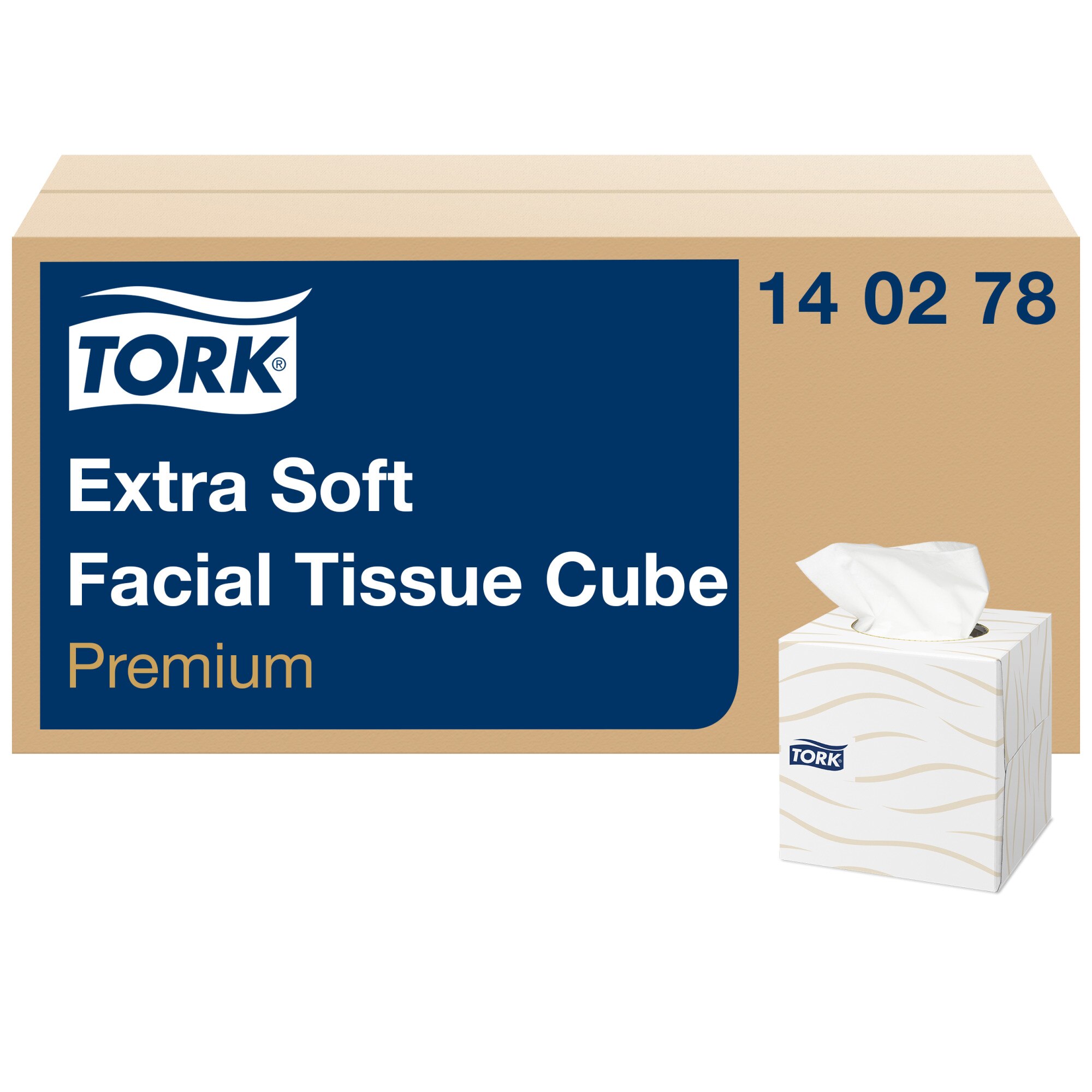 Tork Premium Kosmetiktuch Würfelbox, 2-lagig, hochweiss