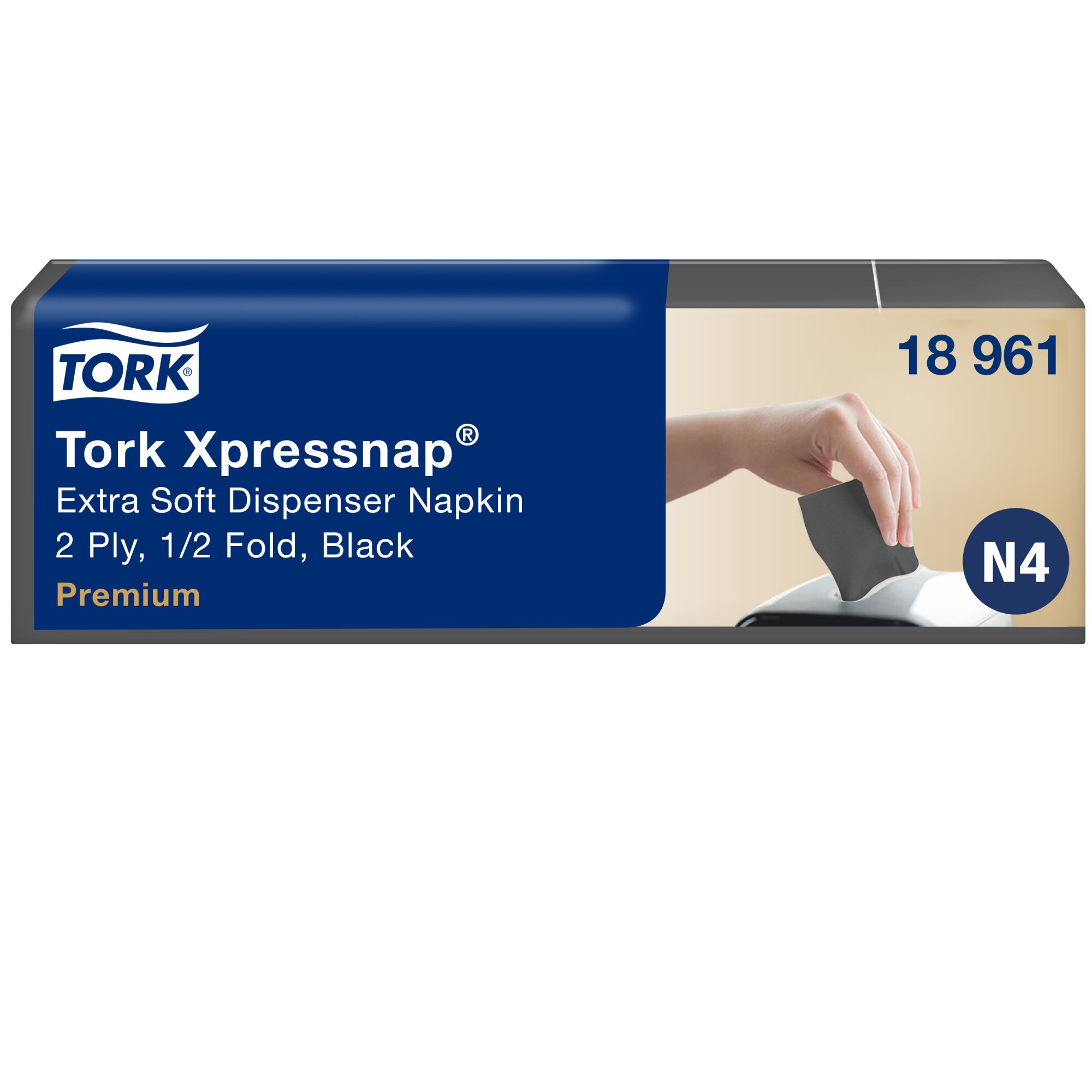 Tork Xpressnap Extra Soft Spenderservietten N4, schwarz