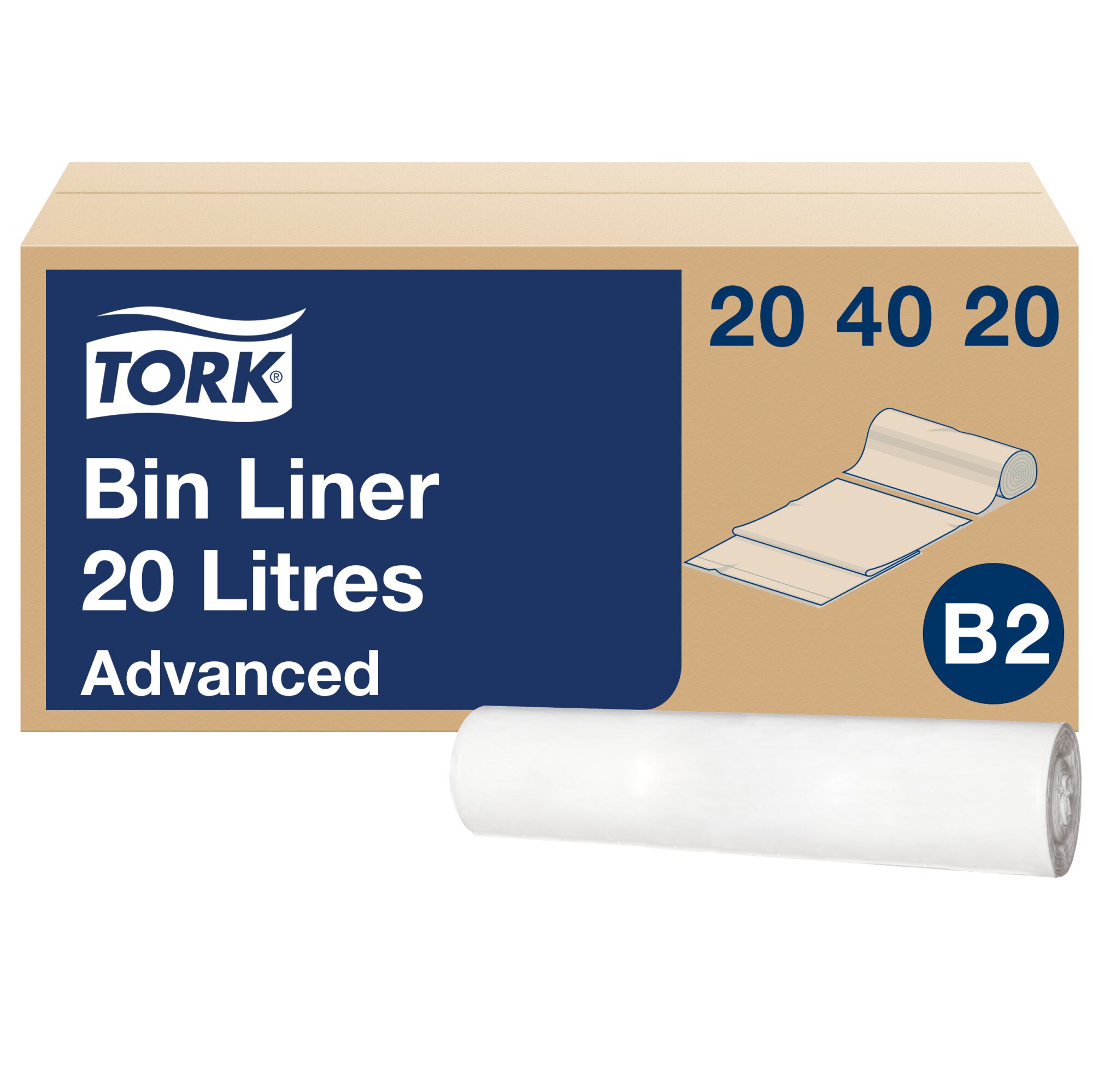 Tork Mini Abfallsäcke B2, 20 Liter, weiss