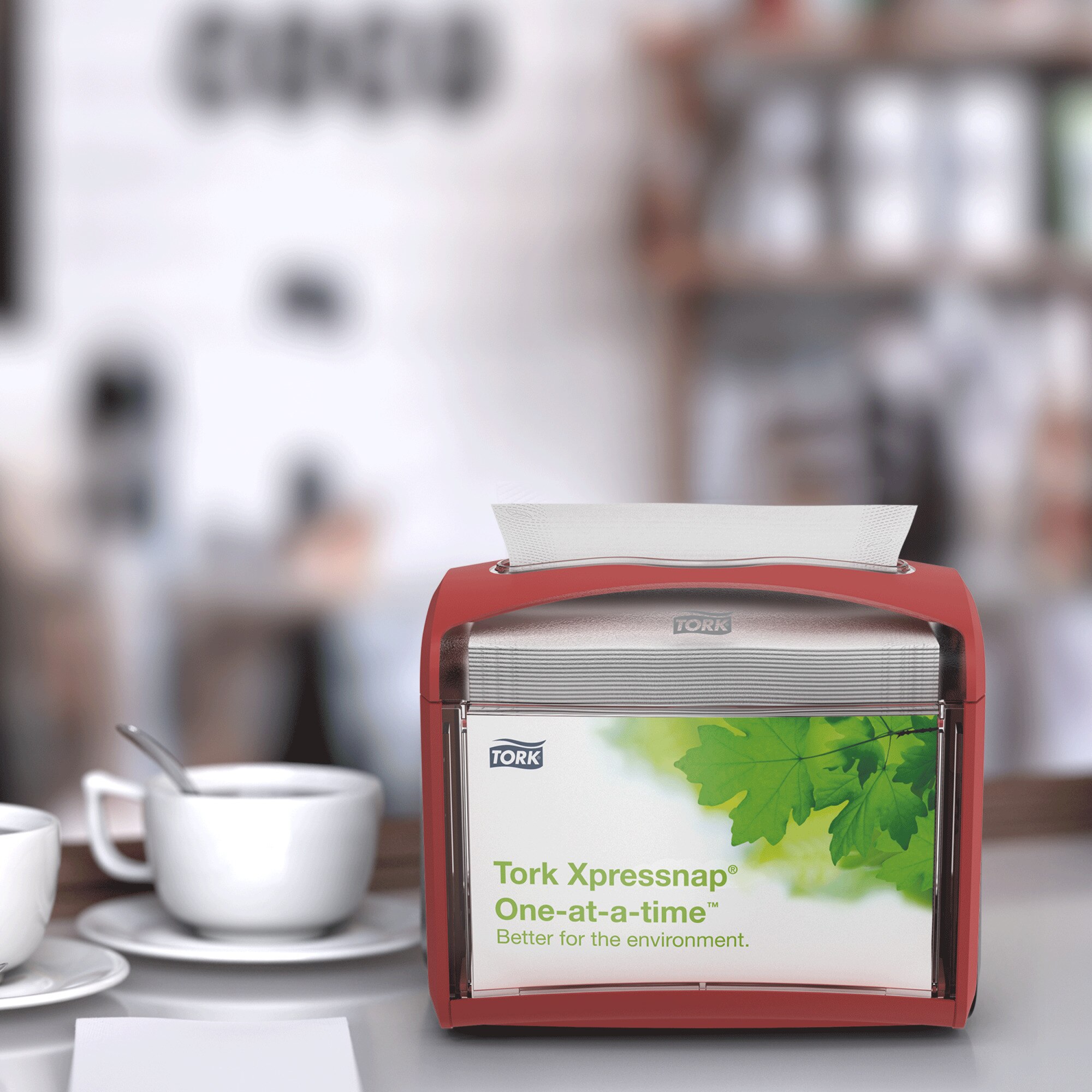 Tork Xpressnap Serviettenspender N4, rot
