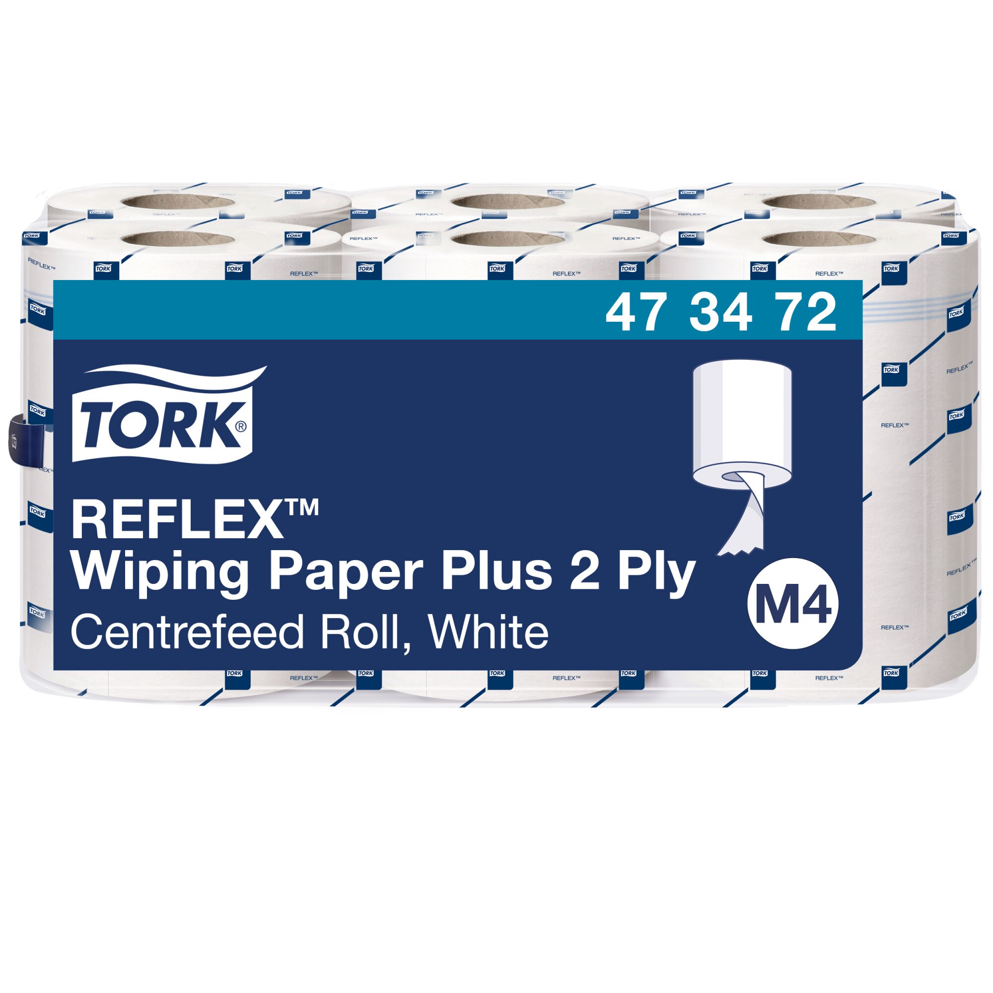 Tork Reflex starke Mehrzweck-Papierwischtücher Midi M4