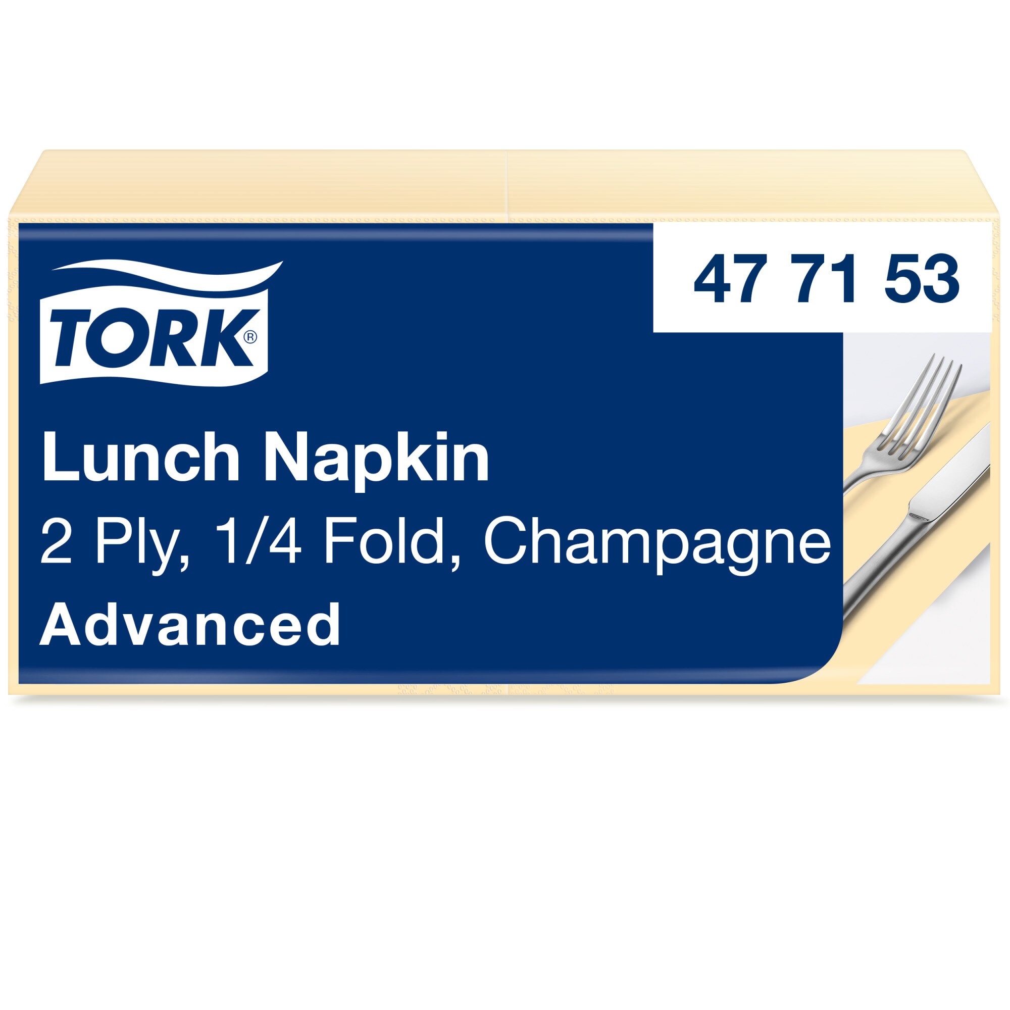 Tork Advanced Servietten 33 x 33 cm, 2-lagig, champagner