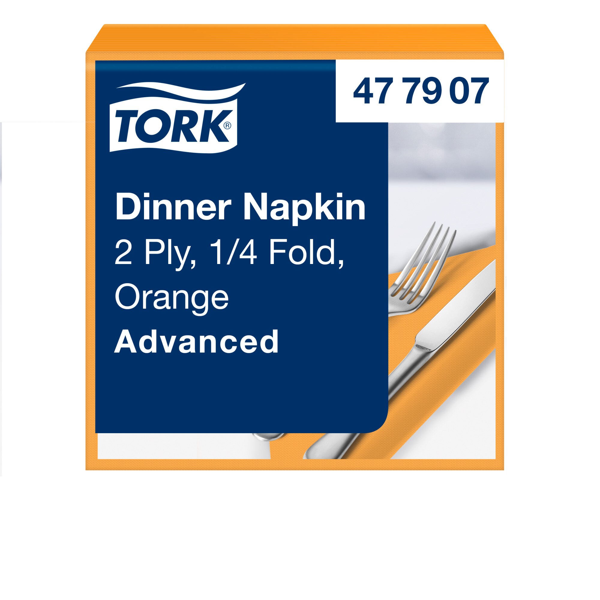 Tork Advanced Servietten 39 x 39 cm, 2-lagig, orange