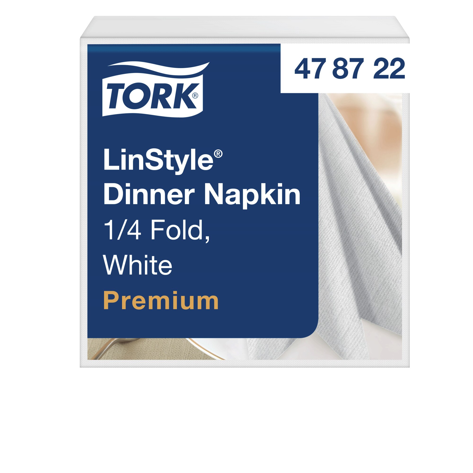 Tork Servietten LinStyle, 39 x 39 cm, 1/4-Falzung, weiss