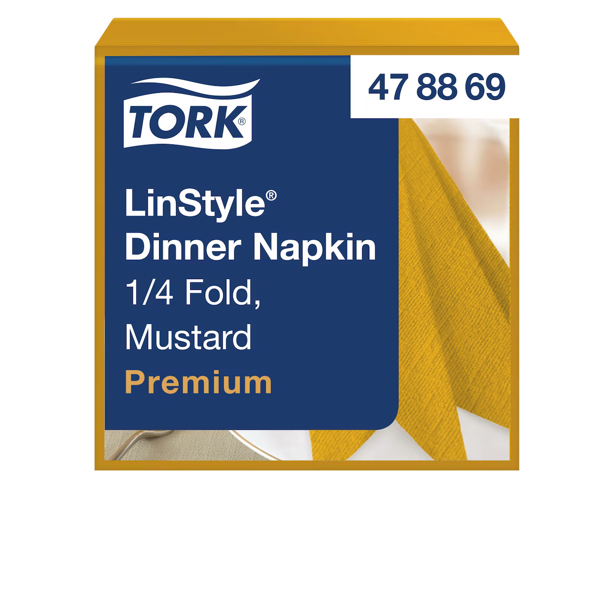 Tork Premium LinStyle® Dinnerservietten Senf