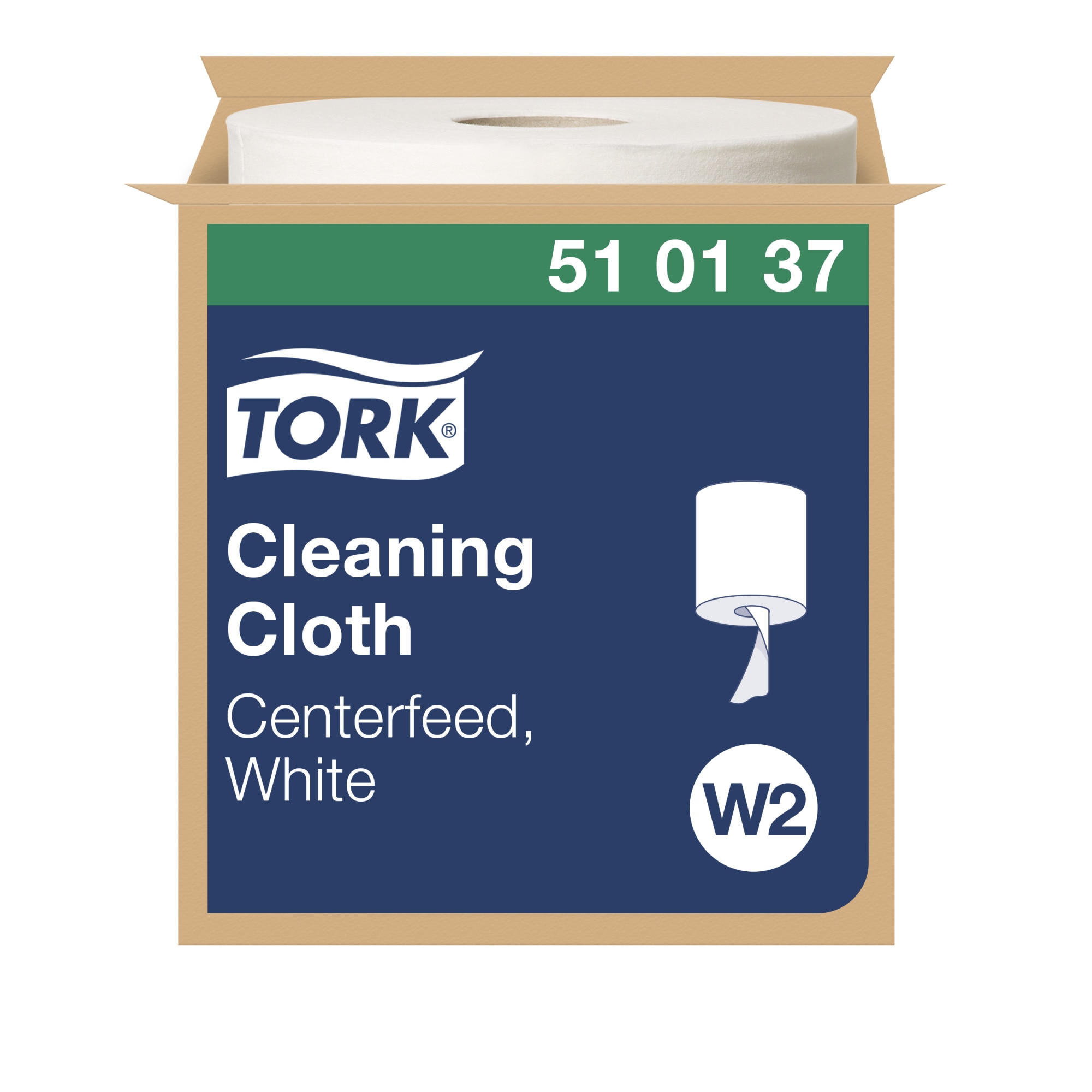 Tork Premium Reinigungstücher 510 Kombirolle W1/W2/W3