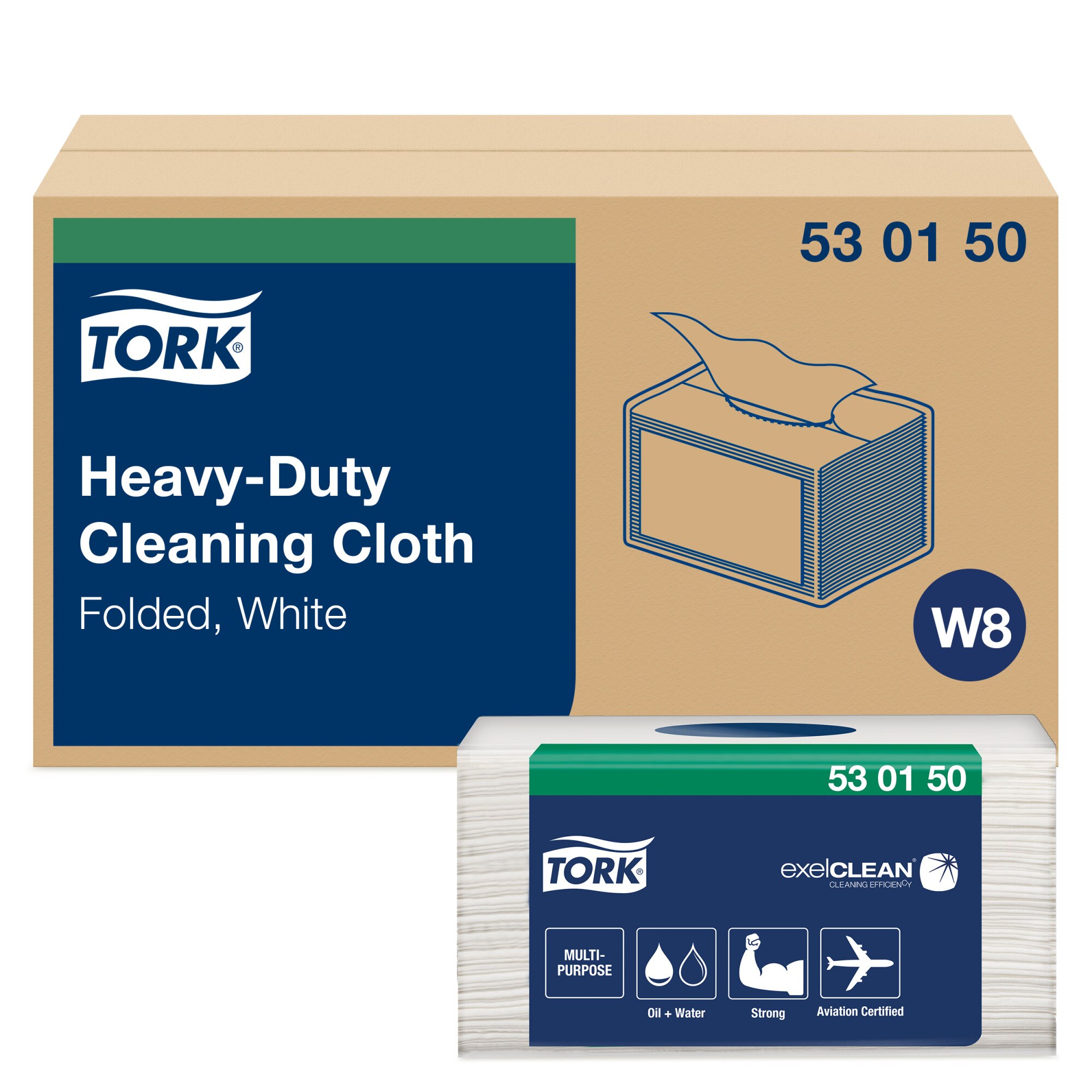 Tork Premium extra starke Reinigungstücher 99% biobasiert W8