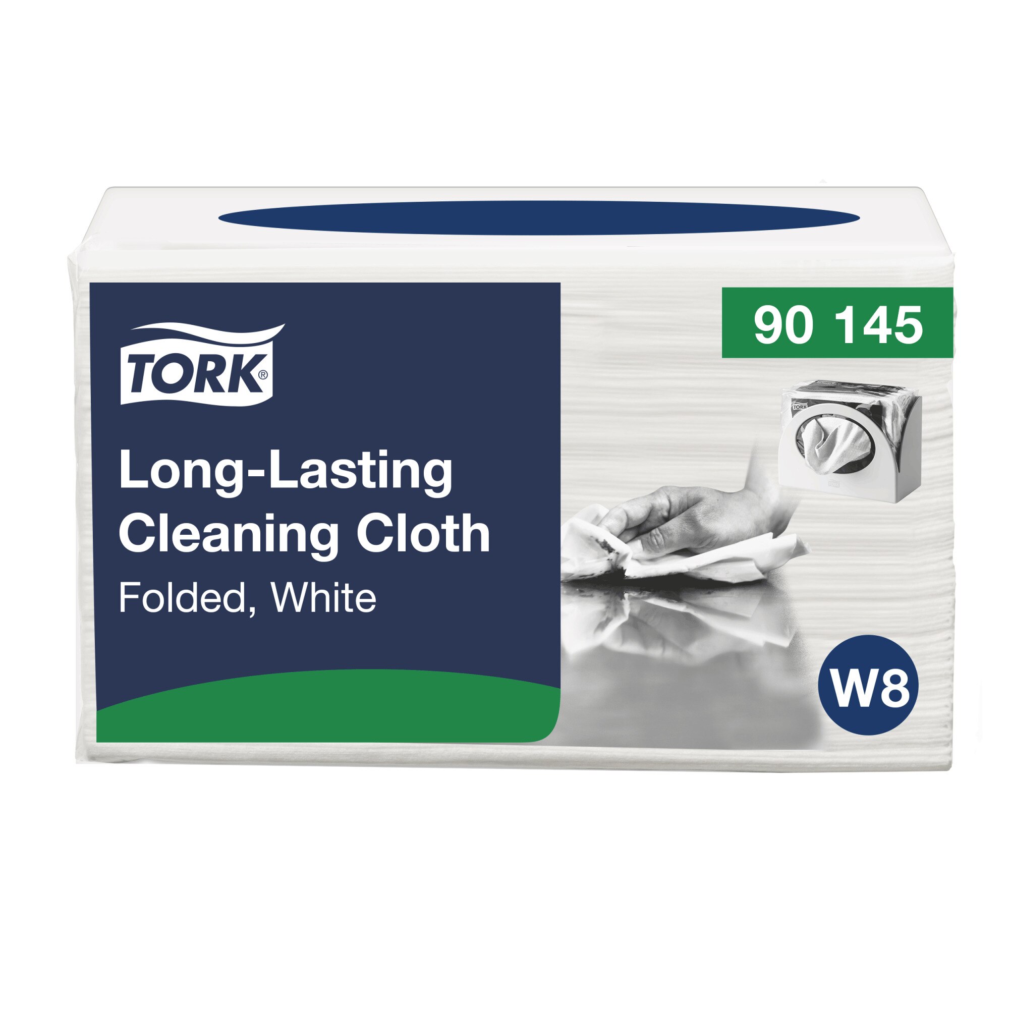 Tork Premium langlebige Reinigungstücher 90 – Einzeltücher Small Pack – W8 System, weiss